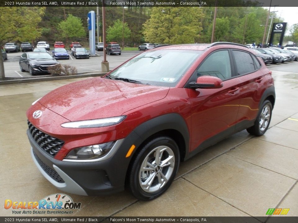 2023 Hyundai Kona SEL AWD Ultimate Red / Black Photo #7