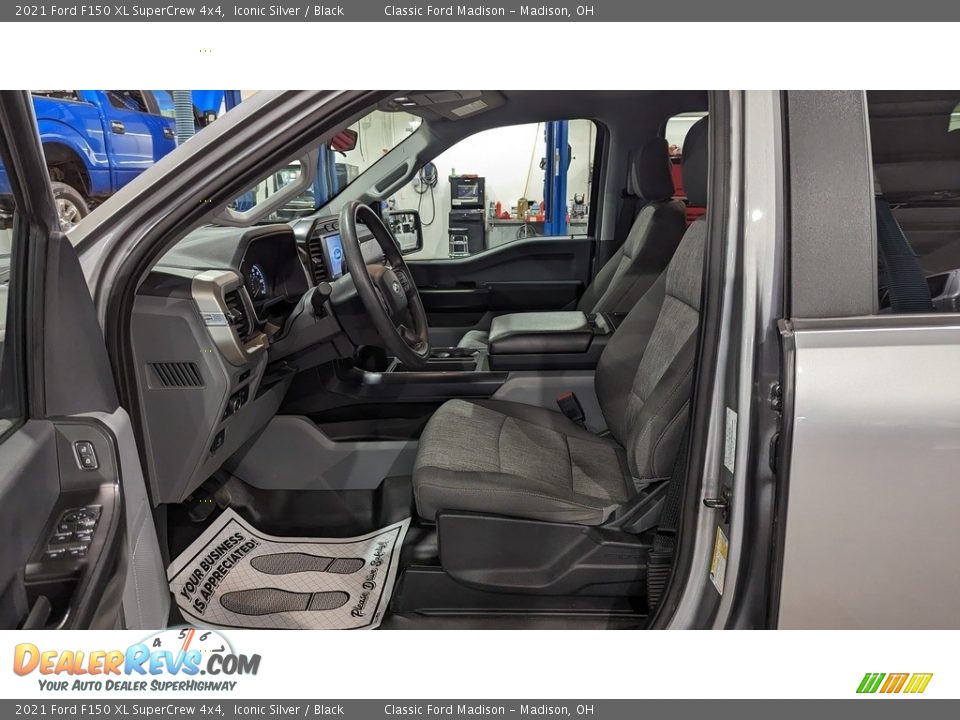 2021 Ford F150 XL SuperCrew 4x4 Iconic Silver / Black Photo #10