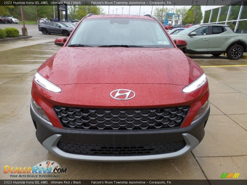 2023 Hyundai Kona SEL AWD Ultimate Red / Black Photo #8