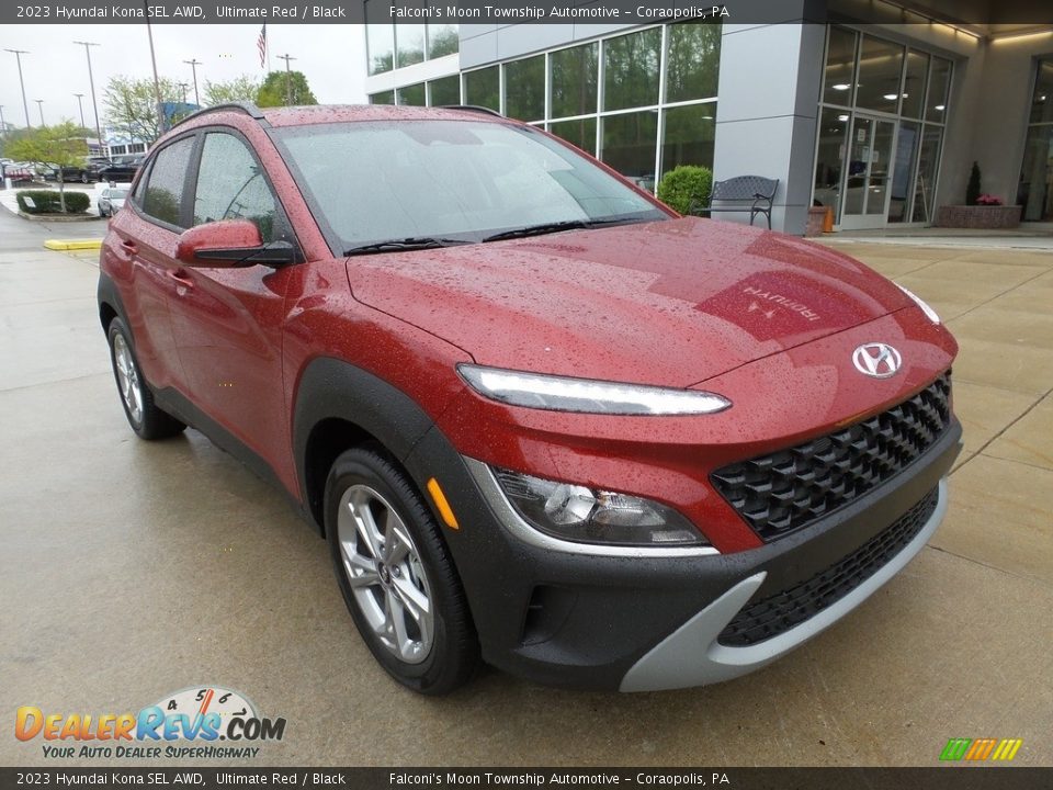 2023 Hyundai Kona SEL AWD Ultimate Red / Black Photo #9