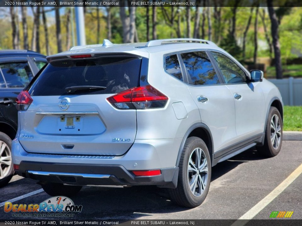 2020 Nissan Rogue SV AWD Brilliant Silver Metallic / Charcoal Photo #4