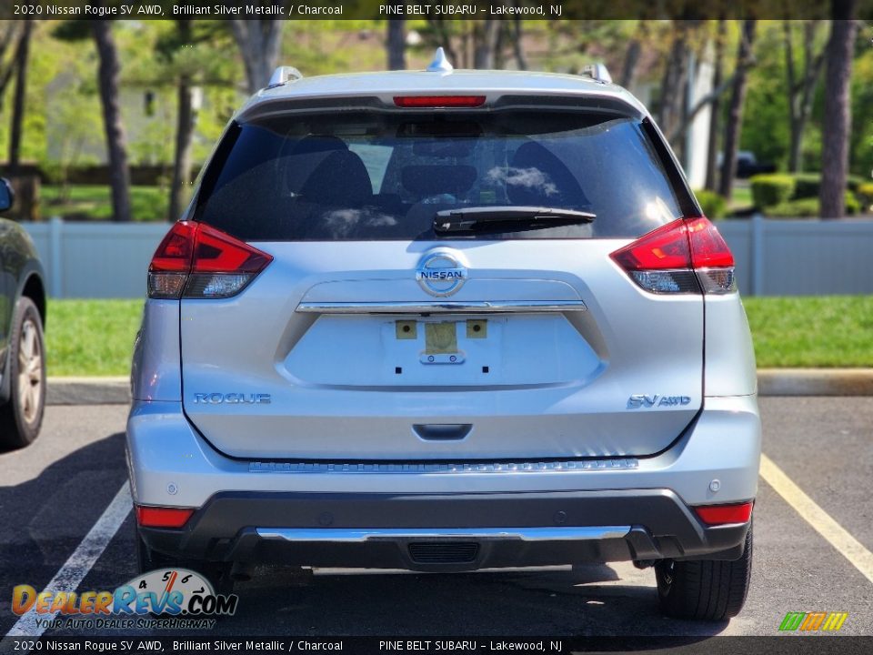 2020 Nissan Rogue SV AWD Brilliant Silver Metallic / Charcoal Photo #6