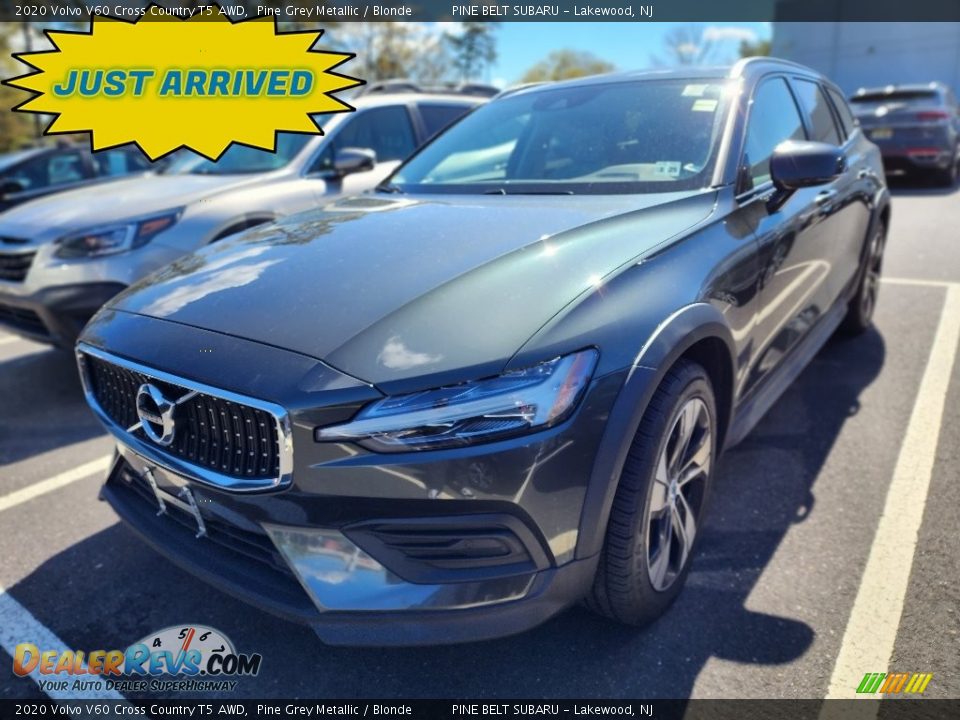 2020 Volvo V60 Cross Country T5 AWD Pine Grey Metallic / Blonde Photo #1