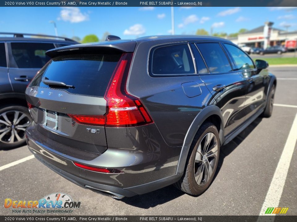 2020 Volvo V60 Cross Country T5 AWD Pine Grey Metallic / Blonde Photo #4