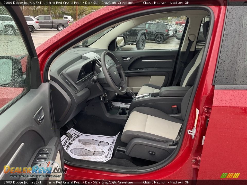 2009 Dodge Journey SXT Inferno Red Crystal Pearl / Dark Slate Gray/Light Graystone Photo #2