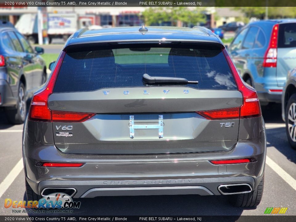 2020 Volvo V60 Cross Country T5 AWD Pine Grey Metallic / Blonde Photo #6