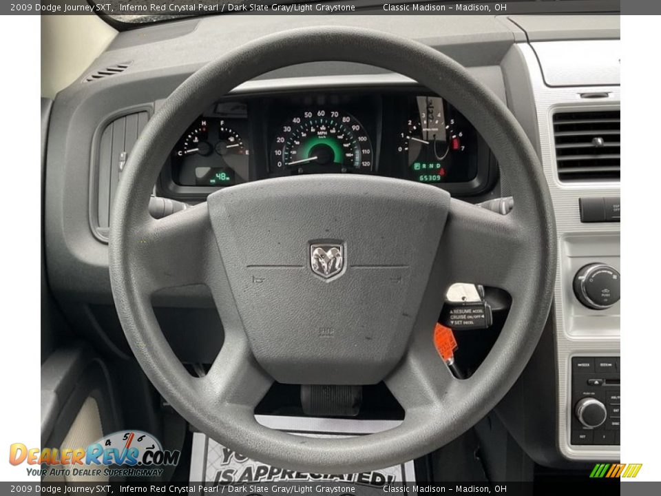 2009 Dodge Journey SXT Inferno Red Crystal Pearl / Dark Slate Gray/Light Graystone Photo #5