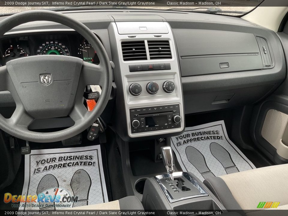 2009 Dodge Journey SXT Inferno Red Crystal Pearl / Dark Slate Gray/Light Graystone Photo #6
