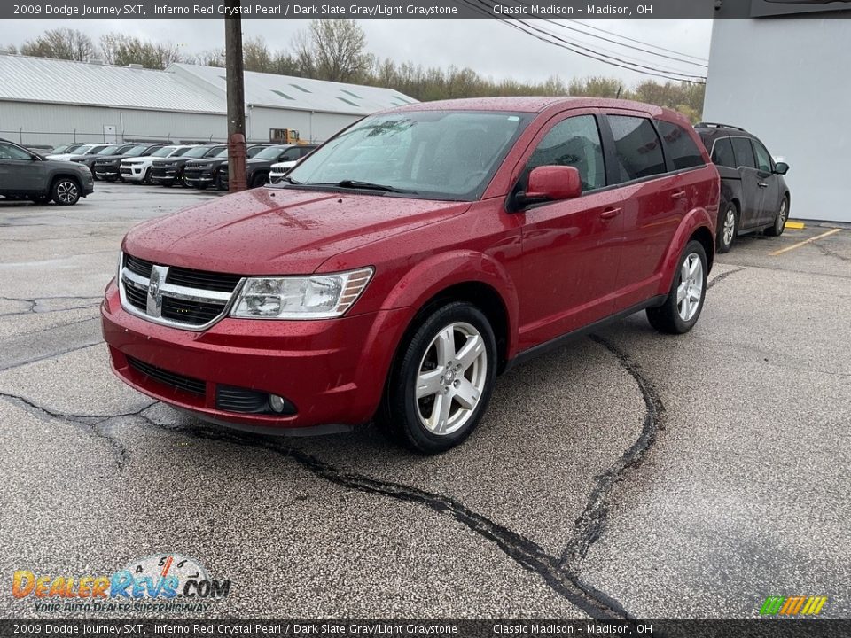 2009 Dodge Journey SXT Inferno Red Crystal Pearl / Dark Slate Gray/Light Graystone Photo #7