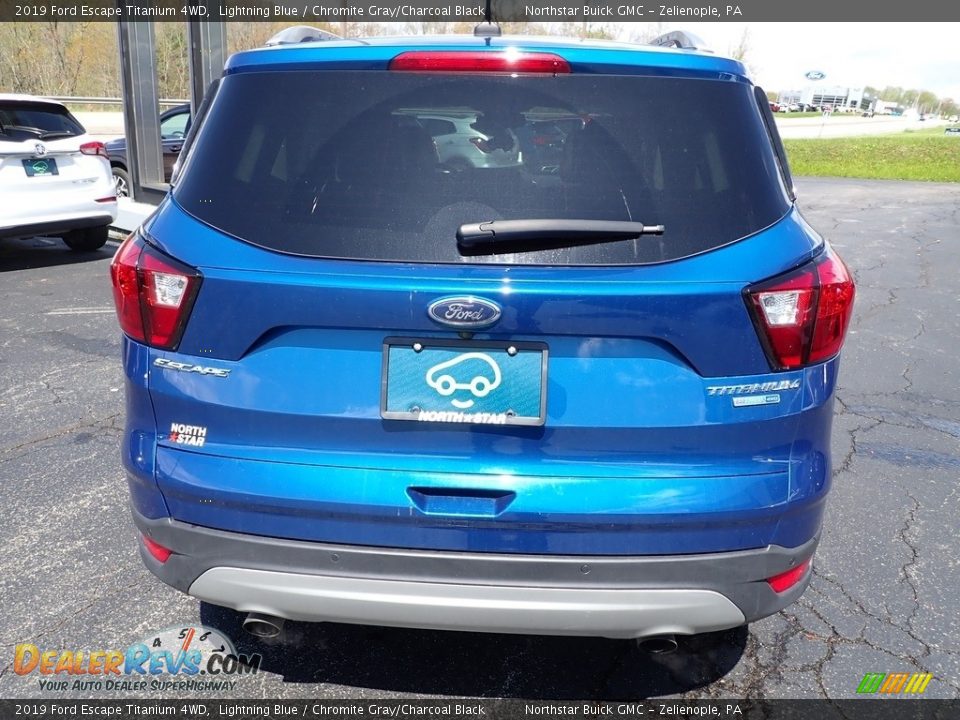 2019 Ford Escape Titanium 4WD Lightning Blue / Chromite Gray/Charcoal Black Photo #5