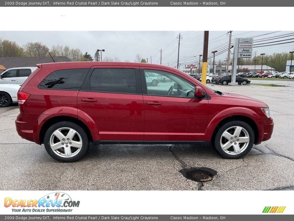2009 Dodge Journey SXT Inferno Red Crystal Pearl / Dark Slate Gray/Light Graystone Photo #9