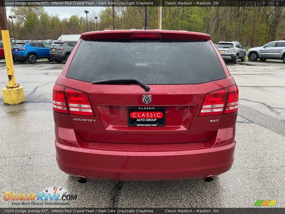2009 Dodge Journey SXT Inferno Red Crystal Pearl / Dark Slate Gray/Light Graystone Photo #11