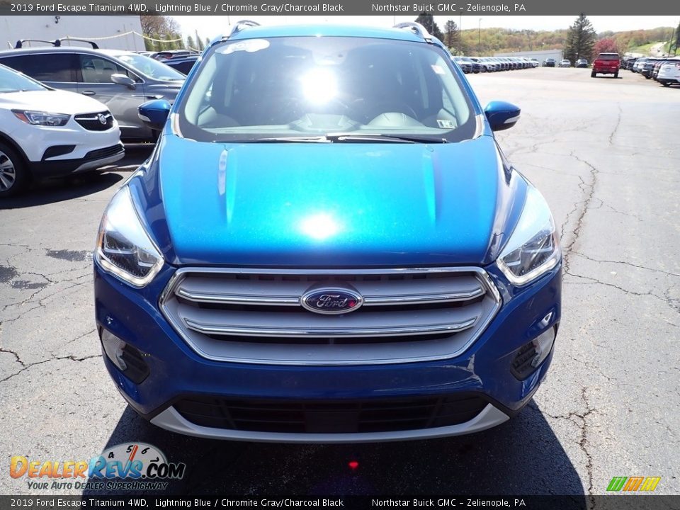 2019 Ford Escape Titanium 4WD Lightning Blue / Chromite Gray/Charcoal Black Photo #11