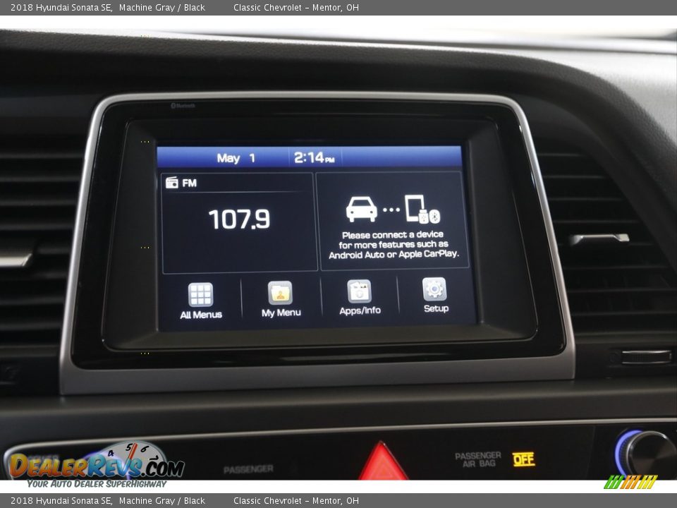 2018 Hyundai Sonata SE Machine Gray / Black Photo #10
