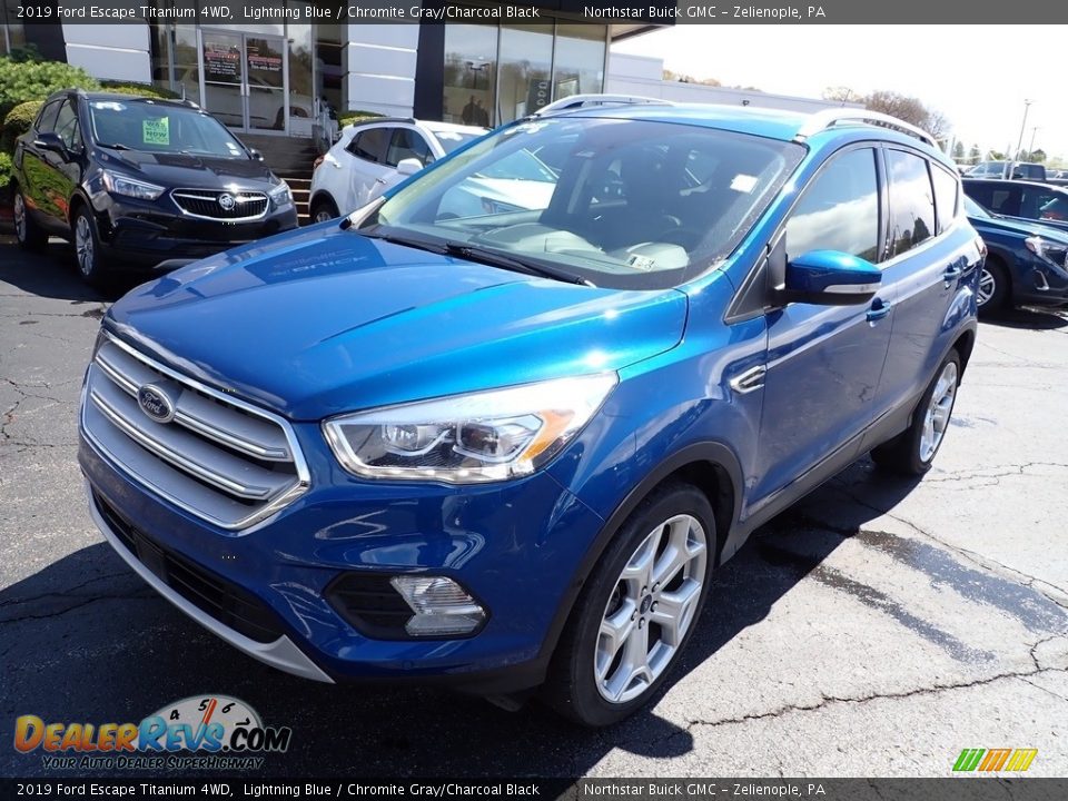 2019 Ford Escape Titanium 4WD Lightning Blue / Chromite Gray/Charcoal Black Photo #12