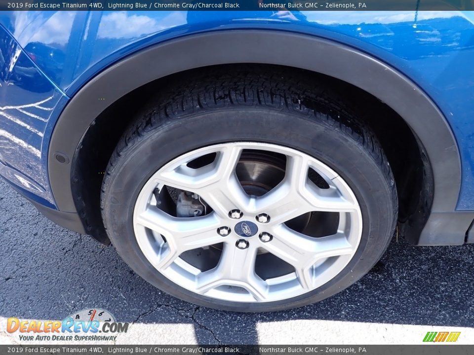2019 Ford Escape Titanium 4WD Lightning Blue / Chromite Gray/Charcoal Black Photo #13