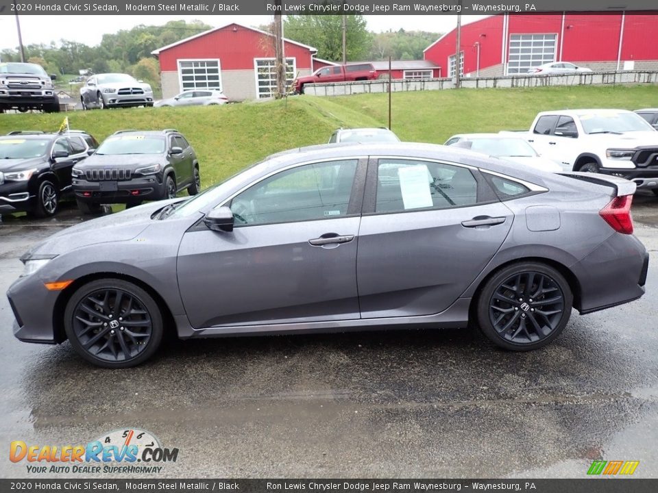 2020 Honda Civic Si Sedan Modern Steel Metallic / Black Photo #2