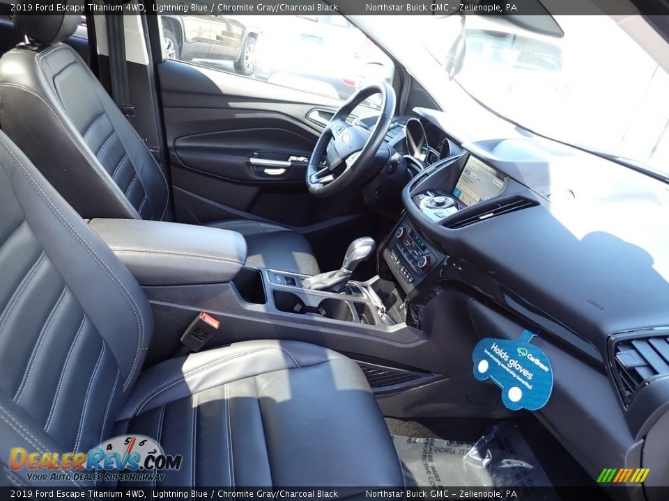 2019 Ford Escape Titanium 4WD Lightning Blue / Chromite Gray/Charcoal Black Photo #15
