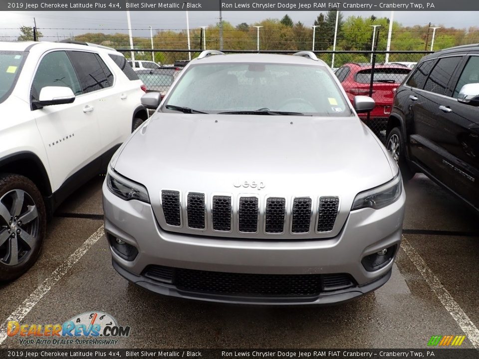 2019 Jeep Cherokee Latitude Plus 4x4 Billet Silver Metallic / Black Photo #2