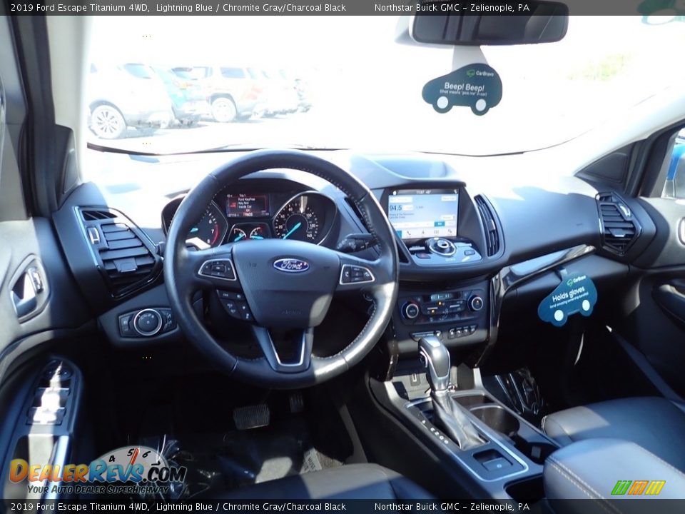 2019 Ford Escape Titanium 4WD Lightning Blue / Chromite Gray/Charcoal Black Photo #19
