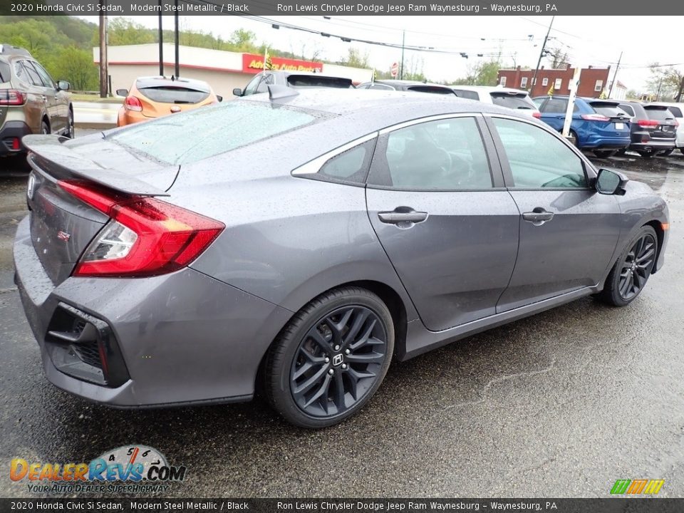 2020 Honda Civic Si Sedan Modern Steel Metallic / Black Photo #6