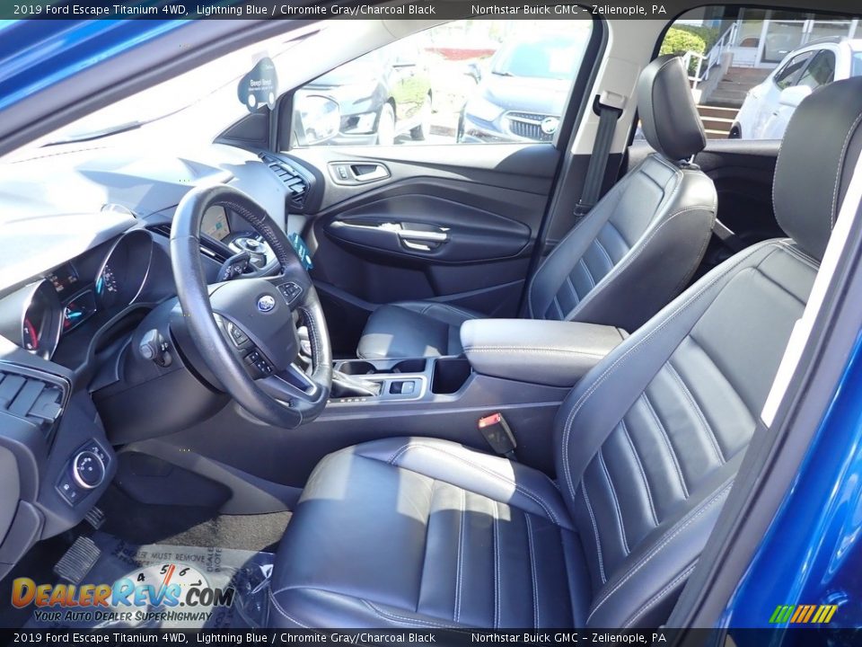 2019 Ford Escape Titanium 4WD Lightning Blue / Chromite Gray/Charcoal Black Photo #20