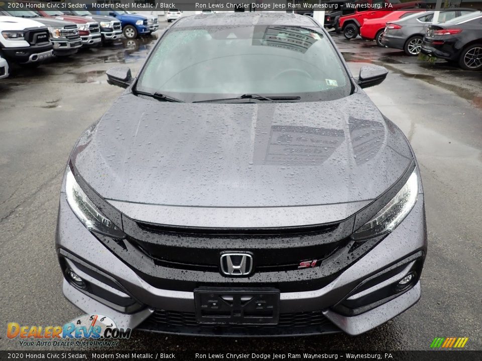 2020 Honda Civic Si Sedan Modern Steel Metallic / Black Photo #9
