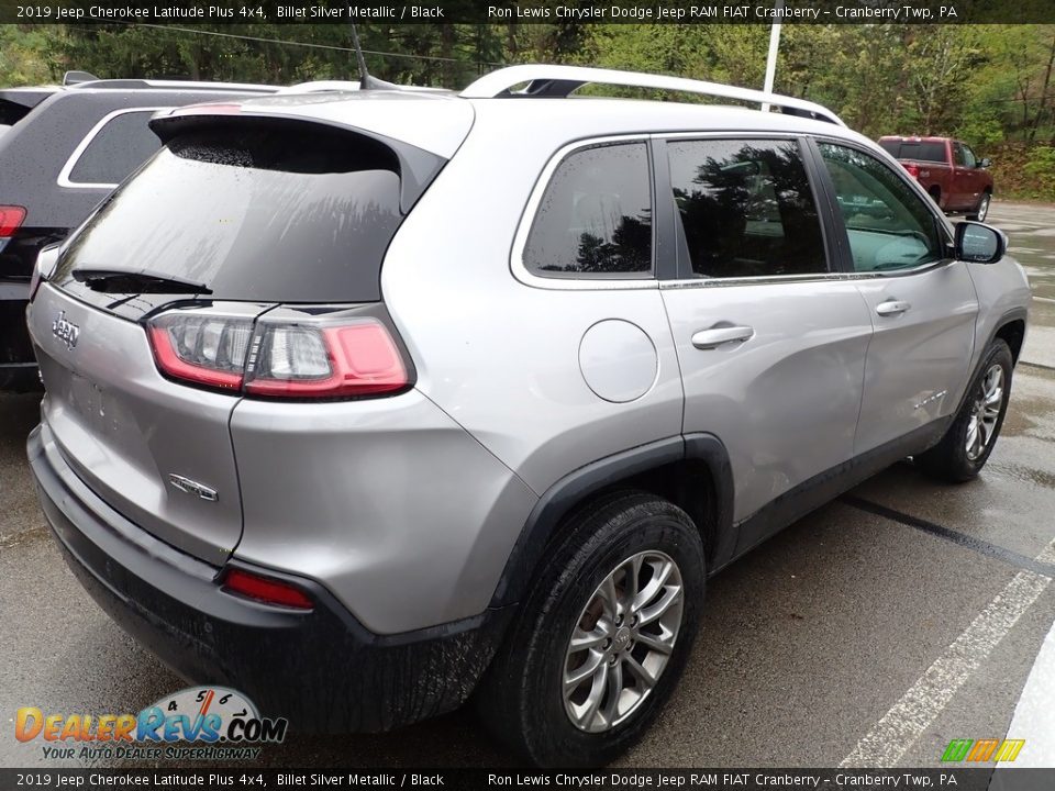 2019 Jeep Cherokee Latitude Plus 4x4 Billet Silver Metallic / Black Photo #5