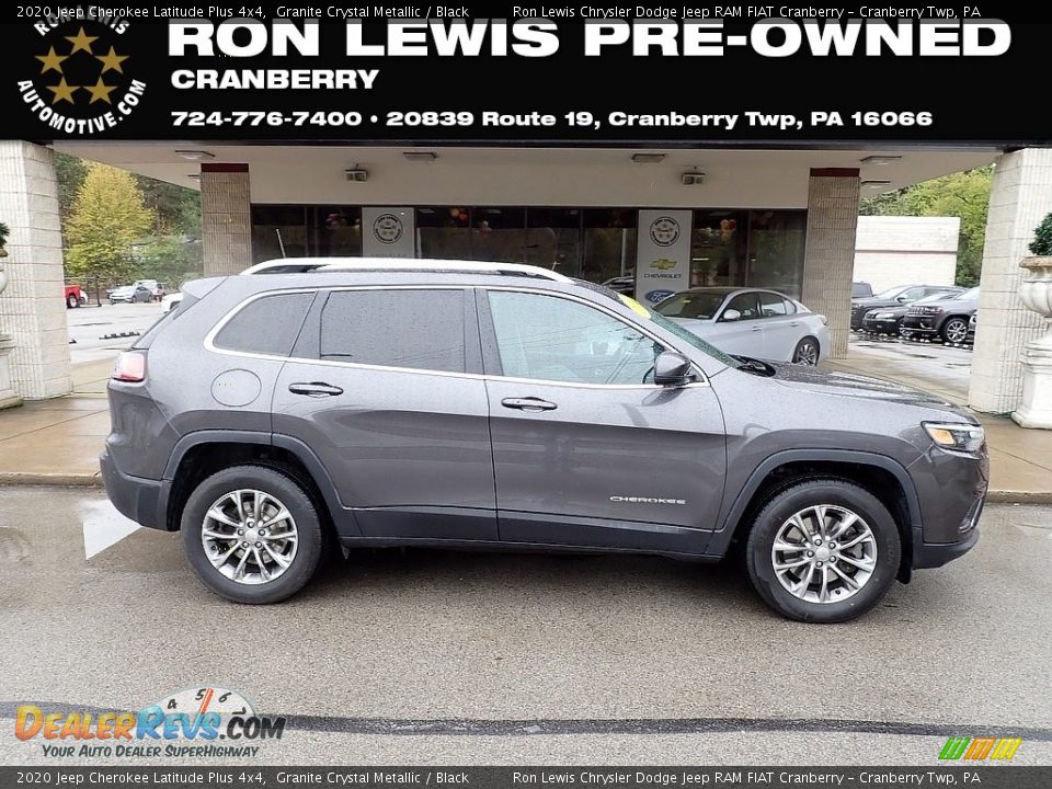 2020 Jeep Cherokee Latitude Plus 4x4 Granite Crystal Metallic / Black Photo #1