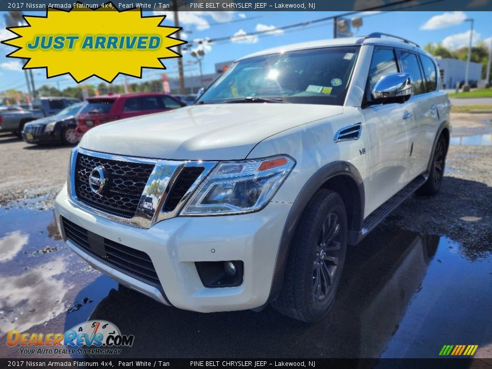 2017 Nissan Armada Platinum 4x4 Pearl White / Tan Photo #1