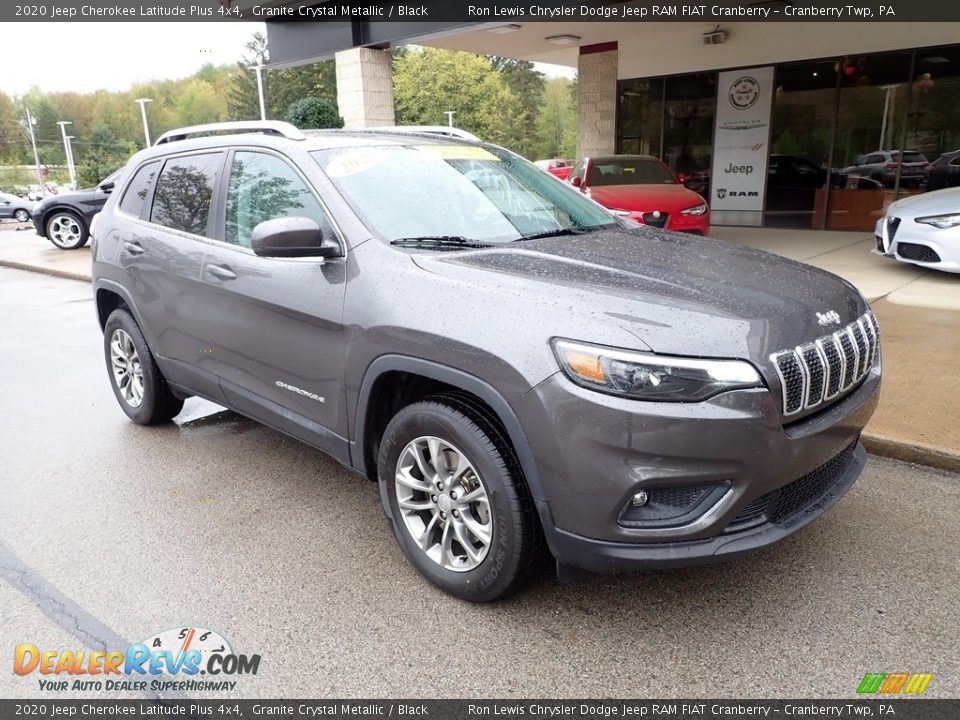 2020 Jeep Cherokee Latitude Plus 4x4 Granite Crystal Metallic / Black Photo #2