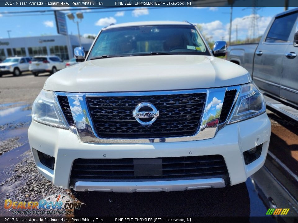 2017 Nissan Armada Platinum 4x4 Pearl White / Tan Photo #2