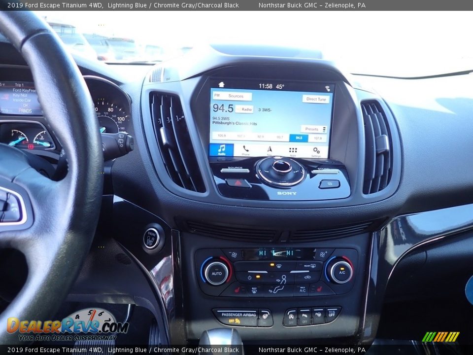 2019 Ford Escape Titanium 4WD Lightning Blue / Chromite Gray/Charcoal Black Photo #24