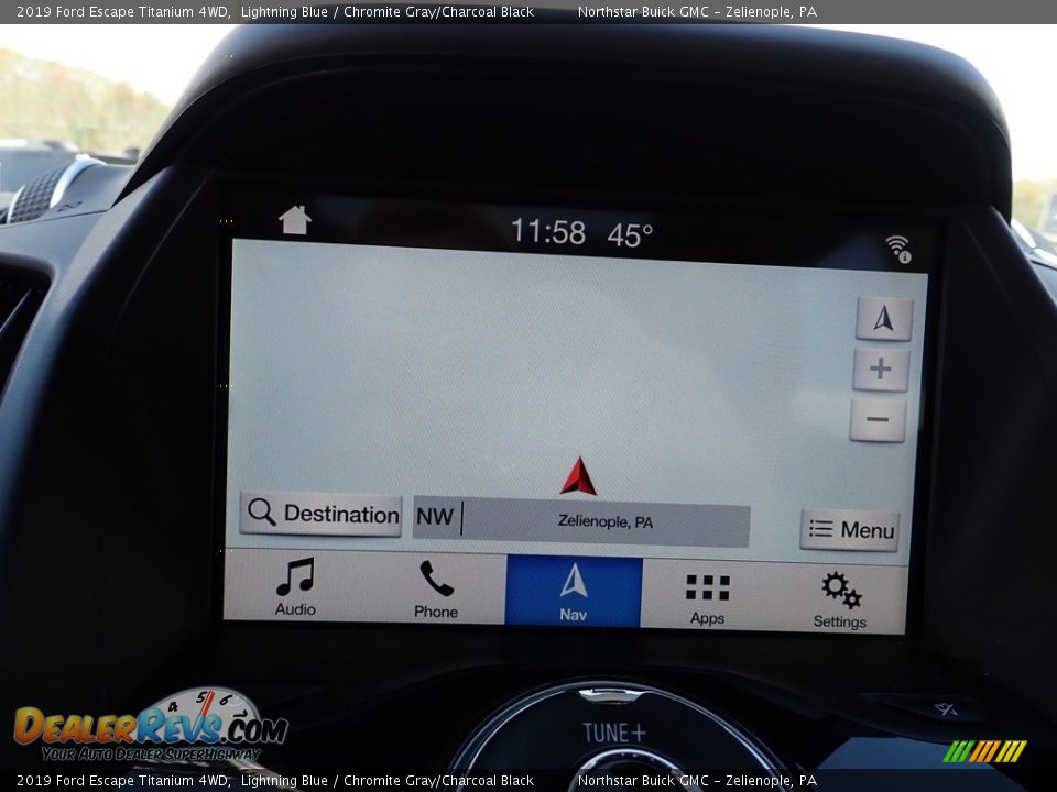 2019 Ford Escape Titanium 4WD Lightning Blue / Chromite Gray/Charcoal Black Photo #27