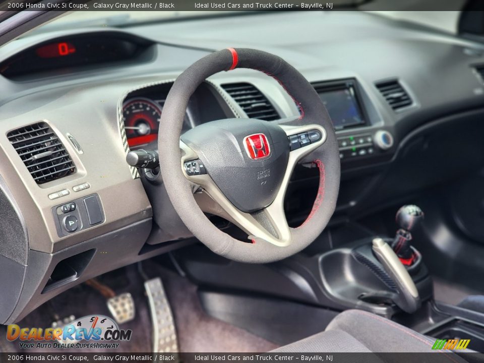 2006 Honda Civic Si Coupe Galaxy Gray Metallic / Black Photo #18
