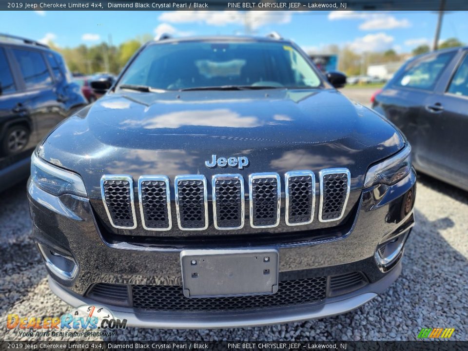 2019 Jeep Cherokee Limited 4x4 Diamond Black Crystal Pearl / Black Photo #2