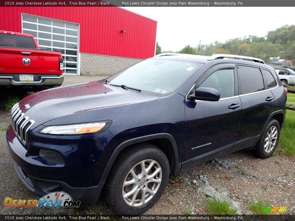 2016 Jeep Cherokee Latitude 4x4 True Blue Pearl / Black Photo #1