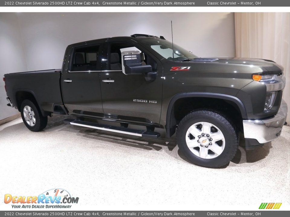 2022 Chevrolet Silverado 2500HD LTZ Crew Cab 4x4 Greenstone Metallic / Gideon/Very Dark Atmosphere Photo #1