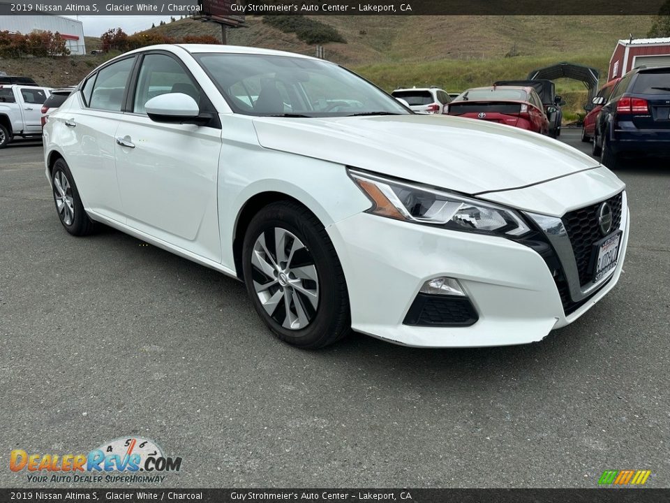 2019 Nissan Altima S Glacier White / Charcoal Photo #1