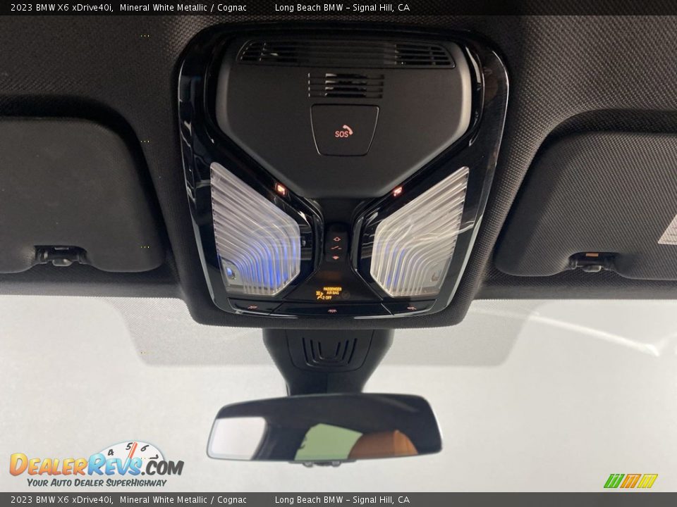 2023 BMW X6 xDrive40i Mineral White Metallic / Cognac Photo #29