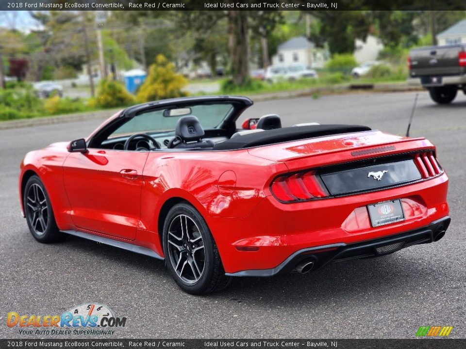 2018 Ford Mustang EcoBoost Convertible Race Red / Ceramic Photo #3