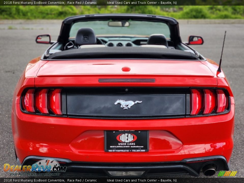 2018 Ford Mustang EcoBoost Convertible Race Red / Ceramic Photo #4