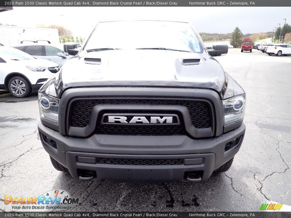 2020 Ram 1500 Classic Warlock Quad Cab 4x4 Diamond Black Crystal Pearl / Black/Diesel Gray Photo #11