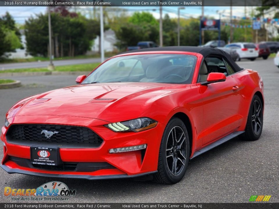 2018 Ford Mustang EcoBoost Convertible Race Red / Ceramic Photo #7