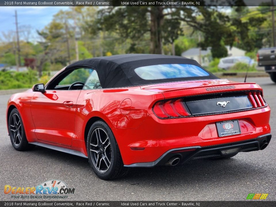 2018 Ford Mustang EcoBoost Convertible Race Red / Ceramic Photo #9