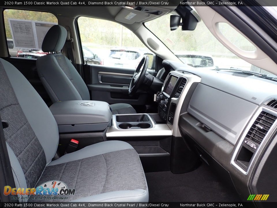 2020 Ram 1500 Classic Warlock Quad Cab 4x4 Diamond Black Crystal Pearl / Black/Diesel Gray Photo #15