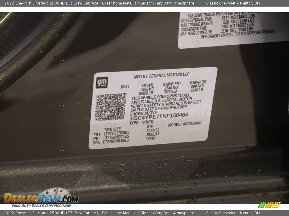 2022 Chevrolet Silverado 2500HD LTZ Crew Cab 4x4 Greenstone Metallic / Gideon/Very Dark Atmosphere Photo #25
