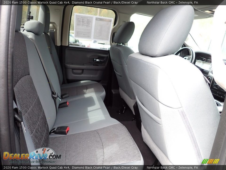 2020 Ram 1500 Classic Warlock Quad Cab 4x4 Diamond Black Crystal Pearl / Black/Diesel Gray Photo #16
