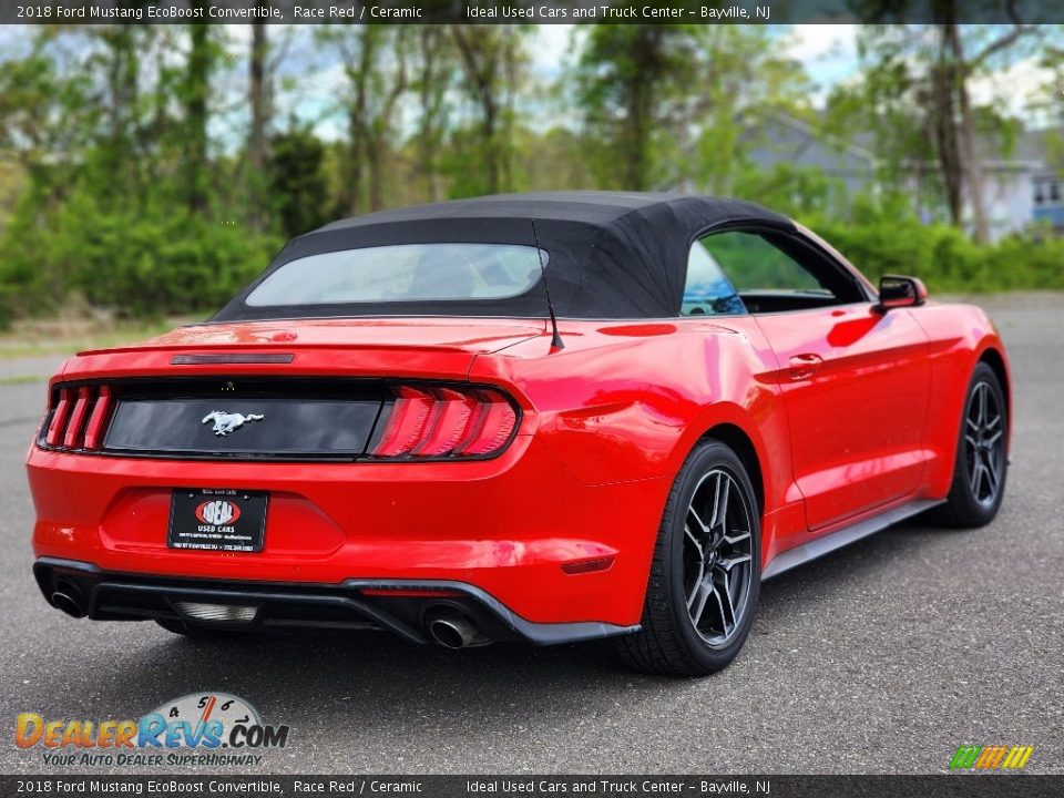 2018 Ford Mustang EcoBoost Convertible Race Red / Ceramic Photo #11