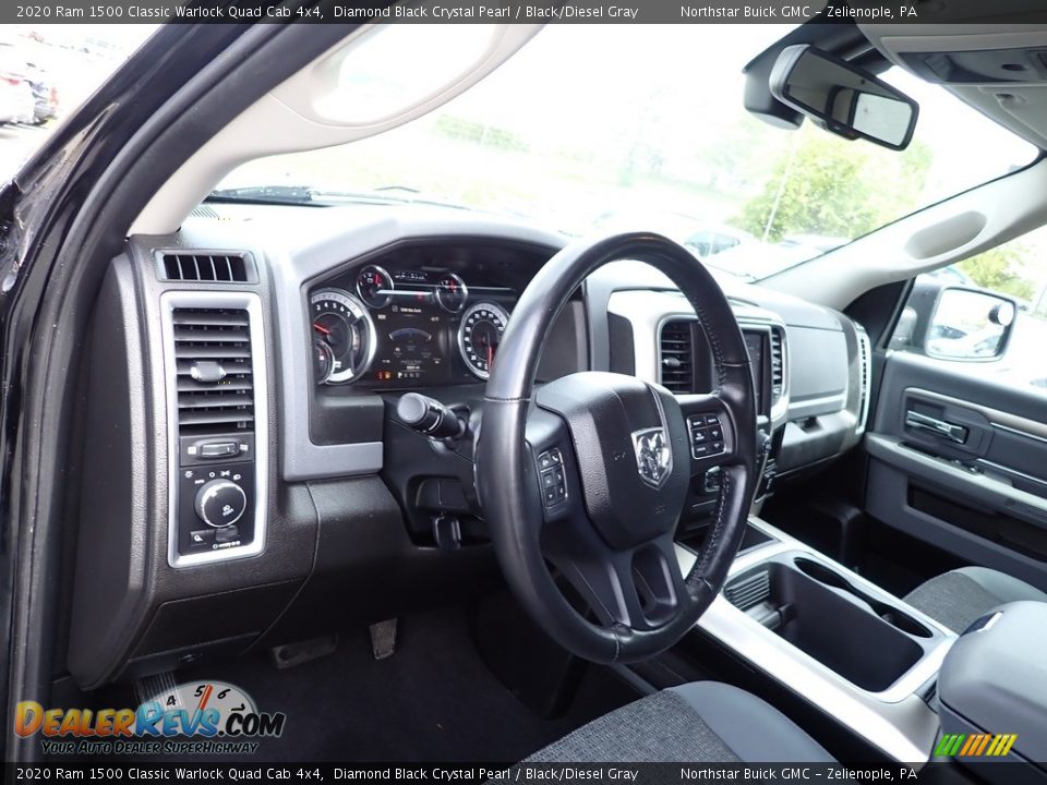 2020 Ram 1500 Classic Warlock Quad Cab 4x4 Diamond Black Crystal Pearl / Black/Diesel Gray Photo #29